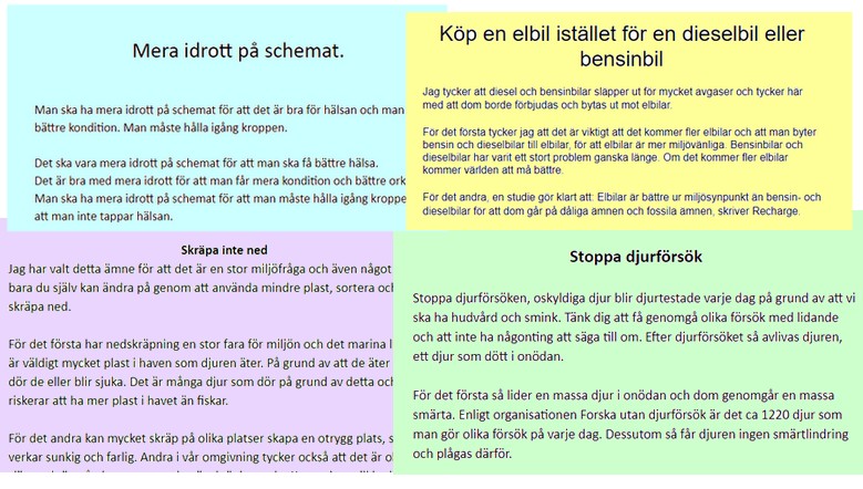 Exempel På Argumenterande Text Mellanstadiet Exempel På 2021